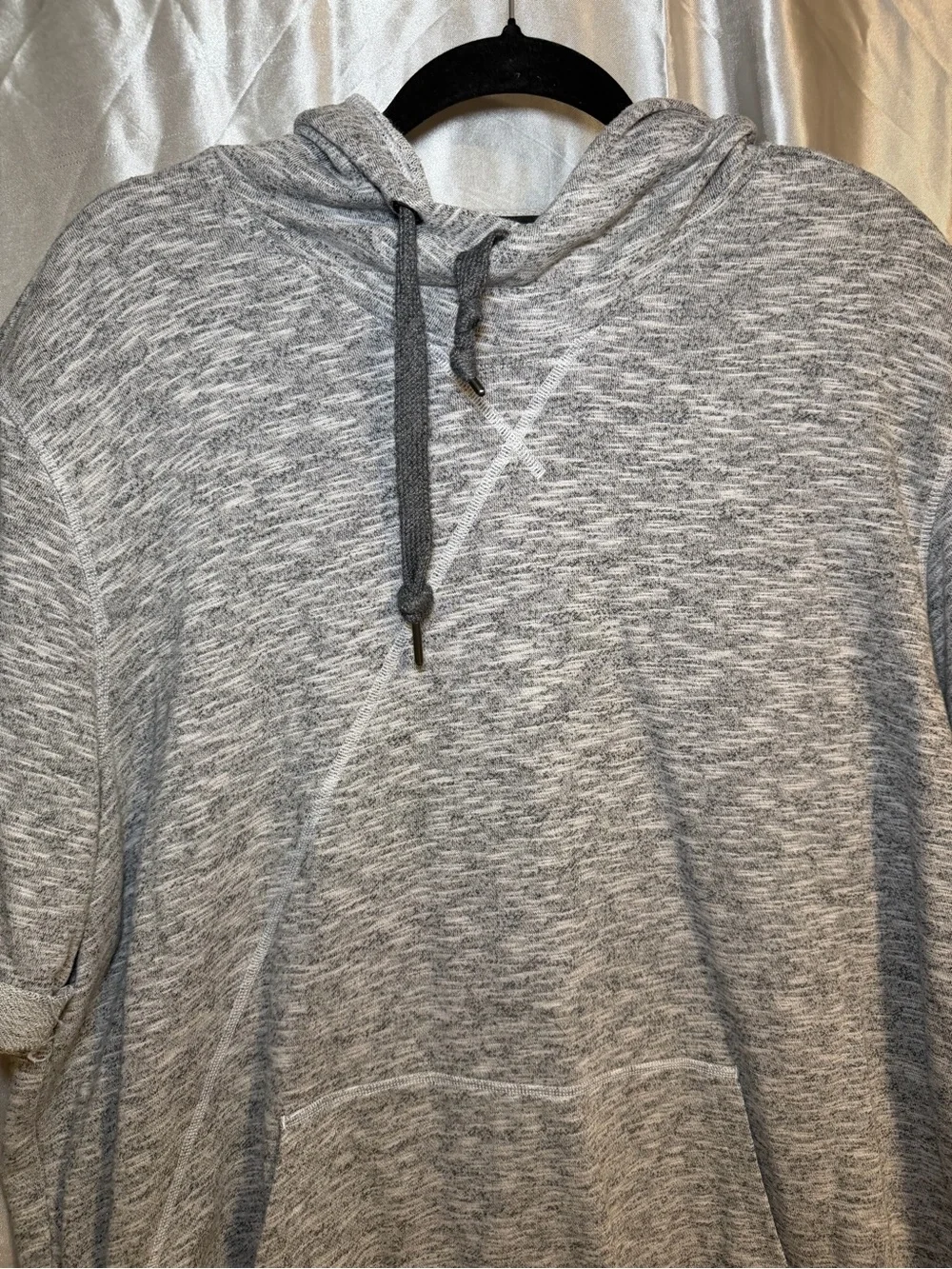 Adidas Short Sleeve Hoodie Retro Athleisure Sweatshirt Size 2XL